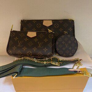 Louis Vuitton Multi Pochette Crossbody Set Bag